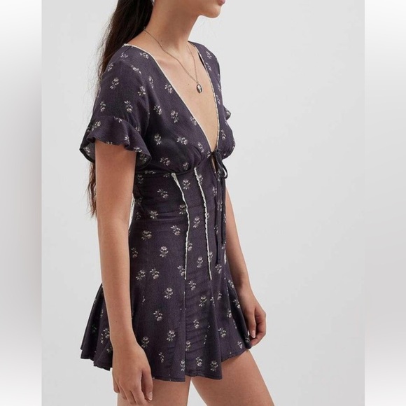 Urban Outfitters Kimchi Blue Thalia Open Back Romper - Picture 2 of 2